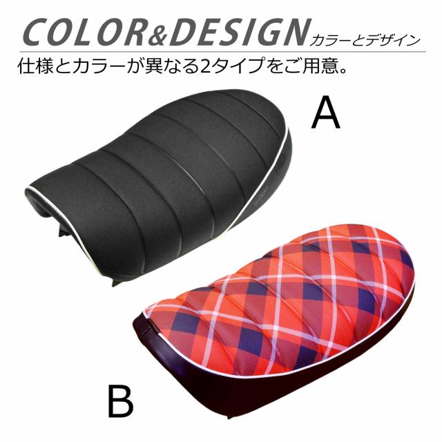 ❉最終お値下げ❉モンキー１２５用張替え済チェック柄シートと純正ブラックシート付き CKカスタム モンキー125 カスタム チェック柄 タックロール