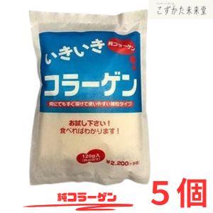 オムコ医研 いきいき  コラーゲンペプチド 120g×5 無味無臭 細粒状 ゼラチン由来