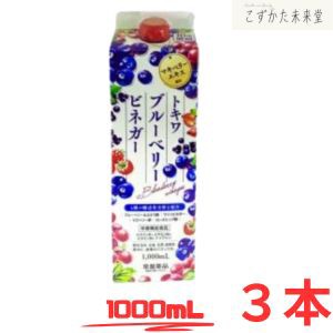 ブルーベリービネガー 1000mL 3本セット 栄養機能食品 常盤薬品工業 ブルーベリー酢