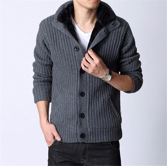 カーディガン メンズ ハイネック ニット 冬 立襟 前ボタン ニット セーター ジャケット オフィス カジュアル 厚手 裏ボア 無地 男性 の通販はau Pay マーケット ラッキー スター