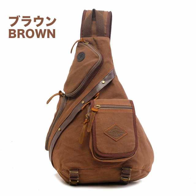 メンズ キャンバス 帆布 ボディーバッグ シザーバッグ ワン メンズ キャンバス 帆布 ボディーバッグ シザーバッグ ワン