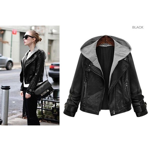 レザージャケット レディース ライダースジャケット フェイクレザージャケット 春アウター コート 19秋冬新作の通販はau Wowma Makey