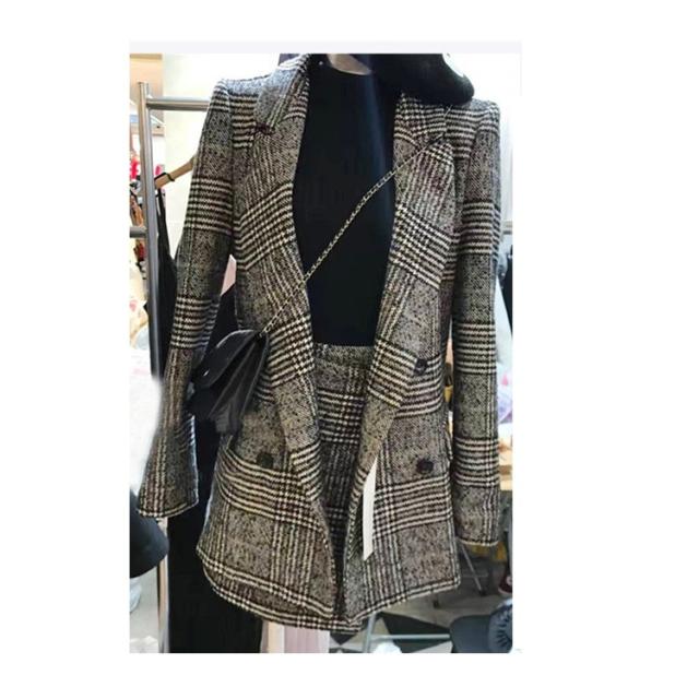 フォーマルスーツ レディース セットアップ スカート スーツ 千鳥格子柄 タイトスカート セレモニースーツ Ol 通勤 結婚式 の通販はau Pay マーケット Makey