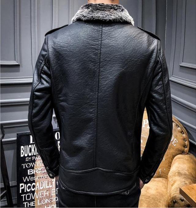 ライダースジャケット メンズ レザージャケット ショート丈 フェイクレザージャケット 無地 Pu革 秋冬アウター ブラック 黒 の通販はau Pay マーケット Makey