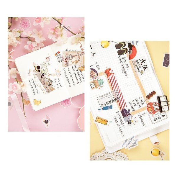 フレークシール デコレーションシール 40枚入り 和風 ネコ 桜 かわいい おしゃれ スクラップブッキング Diy 装飾 ギフトの通販はau Pay マーケット Makey