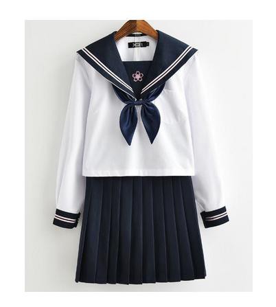 レディースファッション セーラーワンピース 制服 海軍風 学園風 長袖シャツ ミニスカート リボン 靴下4点セットの通販はau Pay マーケット Holomua