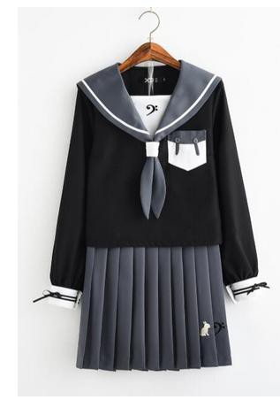 レディースファッション セーラーワンピース 制服 海軍風 学園風 長袖シャツ ミニスカート 靴下3点セットの通販はau Pay マーケット Holomua