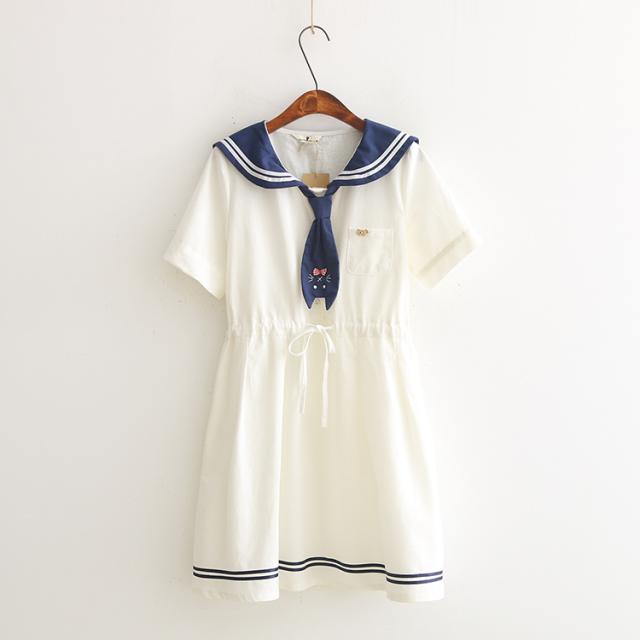 限定100枚 セール 2点送料無料 日系 レディースファッション セーラー ワンピース Jk制服 海軍風 学園風 半袖 長袖 麻綿 ワンピース 1 6の通販はau Pay マーケット Holomua