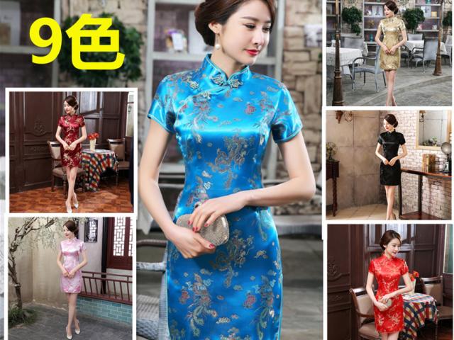 限定100枚 セール 半袖 チャイナドレス 中国風 パーティー ドレス 演技服 結婚式 シルク チャイナド ワンピース S 6xl 3 2の通販はau Pay マーケット Holomua