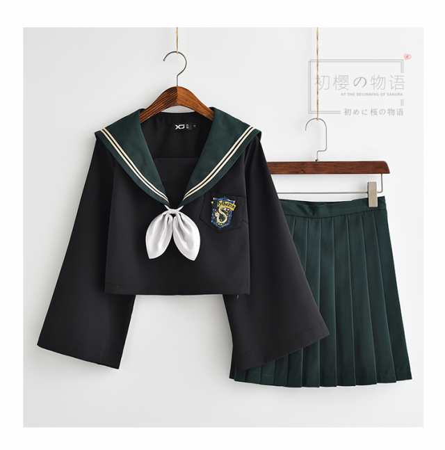 2点送料無料 レディースファッション セーラーワンピース制服 海軍風 学園風 長袖 シャツ ミニスカート リボン 靴下4点セット 27の通販はau Pay マーケット Holomua