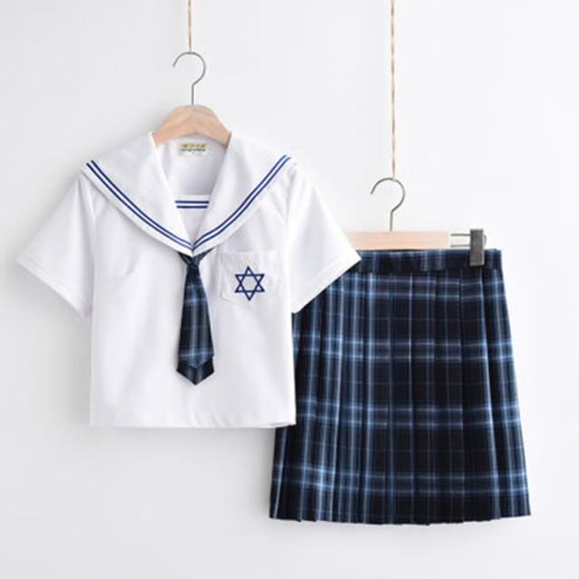 限定100枚 セール レディース セーラーワンピース制服 Jk 海軍風 学園風 半袖 シャツ ミニスカート リボン 靴下4点セット 9の通販はau Pay マーケット Holomua