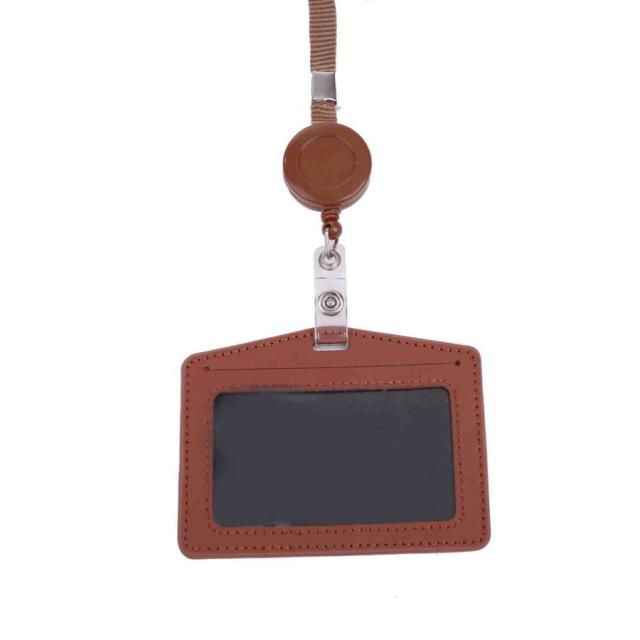 Idカードホルダー Idカードケース リール式 ネックストラップ 革 横型 よこ 首かけ おしゃれ ブランド 2枚 入る 両面の通販はau Pay マーケット イノベーションファクトリー２４７