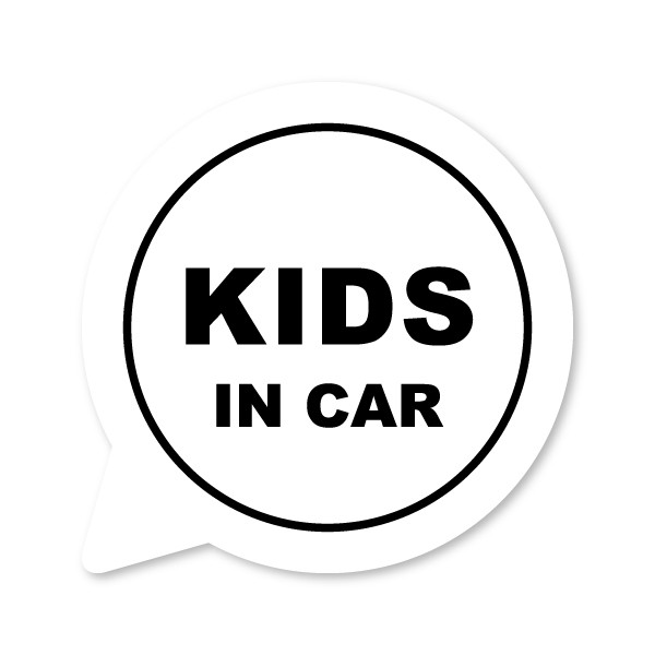 KIDS in car ステッカー 子どもが乗ってます／キッズインカー 車用ステッカー