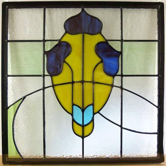 ステンドグラス ステンドガラス 飾り窓ハンドメイドデザインパネルsgsq433の通販はau Pay マーケット ポスト工房