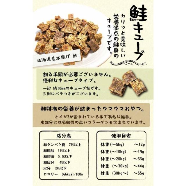 【送料無料】【みちのくファーム】鮭キューブ　1kg(500g×2)　※商品説明をよくお読みの上、ご注文下さい。_2