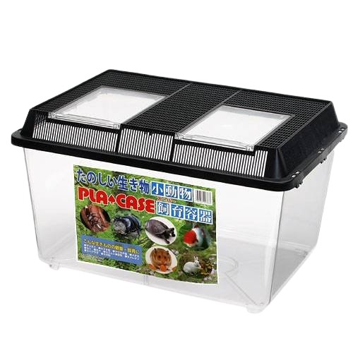 【送料無料】飼育容器　スーパー特大プラケース【仕切り付】　（黒）　500 × 360 × 300　６個の通販は
