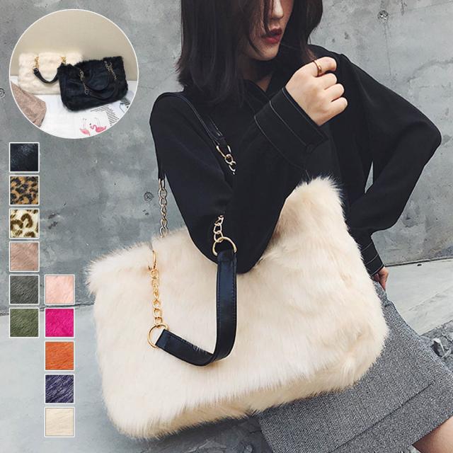 フェイクファーバッグ レディース トート バッグ ハンドルバッグ 肩掛け ショルダー 鞄 女子力up ママバッグ 大容量 チェーンリングの通販はau Pay マーケット ちゅらたいむ 沖縄だより