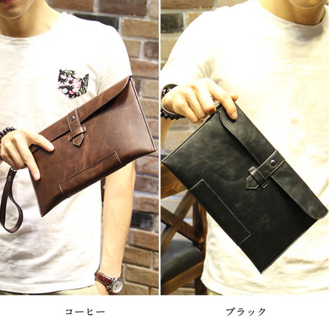 クラッチバッグ メンズ スプリットレザー メンズクラッチバッグ メンズセカンドバック フォローケース バッグ 男用 男性用 ハンの通販はau Pay マーケット Santoreido