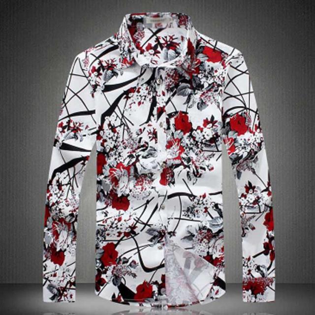 アロハシャツ カジュアルシャツ メンズ 長袖シャツ 花柄 和柄 ワイシャツ 細身 お兄系シャツ 大きいサイズ 17秋 の通販はau Pay マーケット Santoreido