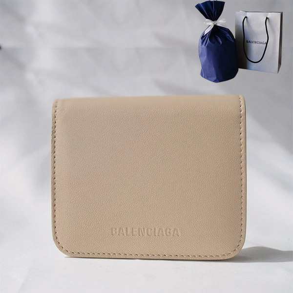 【送料無料】【新品■正規品■ギフト包装無料】BALENCIAGA バレンシアガESSENTIAL コイン＆カードホルダー ロゴ 6583401LN332730 ギフト