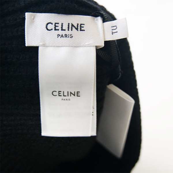 【ギフト包装無料】【新品■正規品■送料無料■】CELINE セリーヌ トリオンフ刺繍カシミヤビーニー ニットキャップ 2AA32384D.38NO ショ