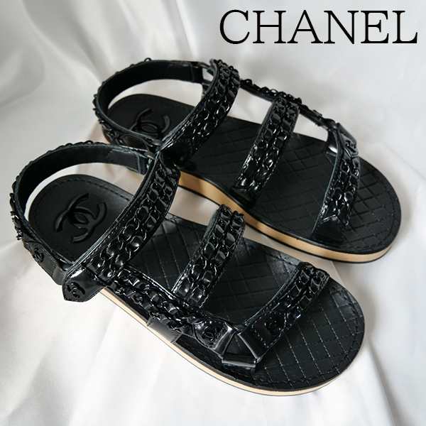 【新品■正規品■送料無料■ギフト包装無料】CHANELシャネル 数量限定！ココマーク チェーンサンダル g33800 x565499 4305 レディース 女の通販は