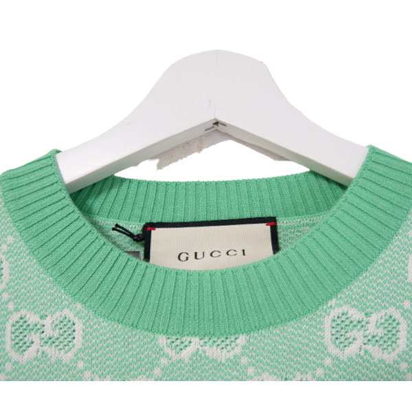 お気にいる GUCCI グッチコットンウールピケ半袖ニット 629456 XKBHQ