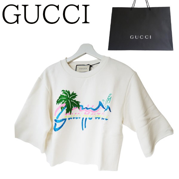 ギフト包装無料】GUCCI グッチ Hawaii スウェットシャツ 624626 XJCUE