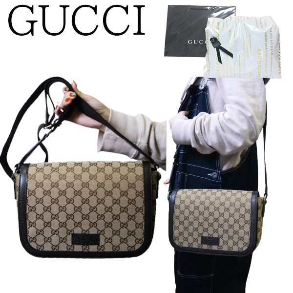 ギフト包装無料】GUCCI グッチ GGキャンバス ショルダーバッグ 449172