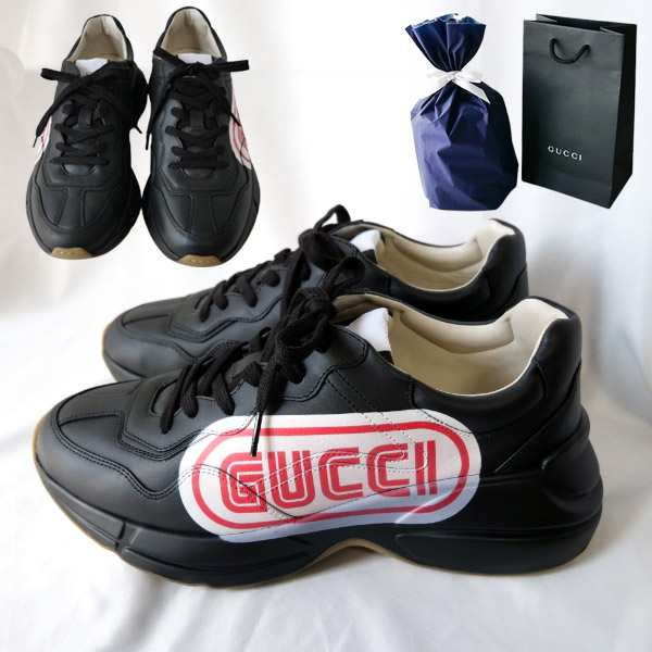 【新品■正規品■送料無料■ギフト包装無料】GUCCI グッチ サイドロゴレースアップスニーカー 523609DRW001000 メンズ 男性 ギフト プレ