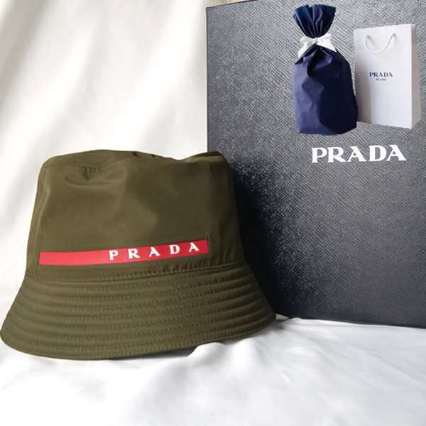 【新品■正規品■送料無料■ギフト包装無料】PRADA プラダ 子供もOK！ユニセックスOK テクニカルファブリックレインハット 1HC137 女性