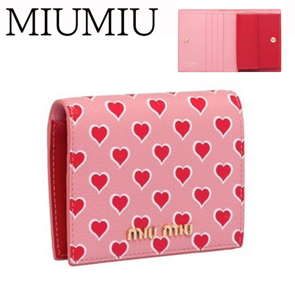 新品 正規品 送料無料 ギフト包装無料 Miumiu ミュウミュウ ハート 二つ折り 極小財布 5mv4 レディース 女性 ギフト プレゼント の通販はau Pay マーケット ワールドクローゼット