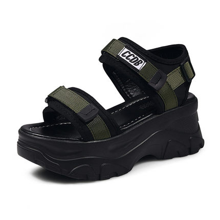 送料無料 夏 ビーチサンダル レディース スポーツ サンダル 靴 ミュール 厚底 フラットサンダル さんだる スポサン 秋サンダル シューズの通販はau Pay マーケット ｄ T