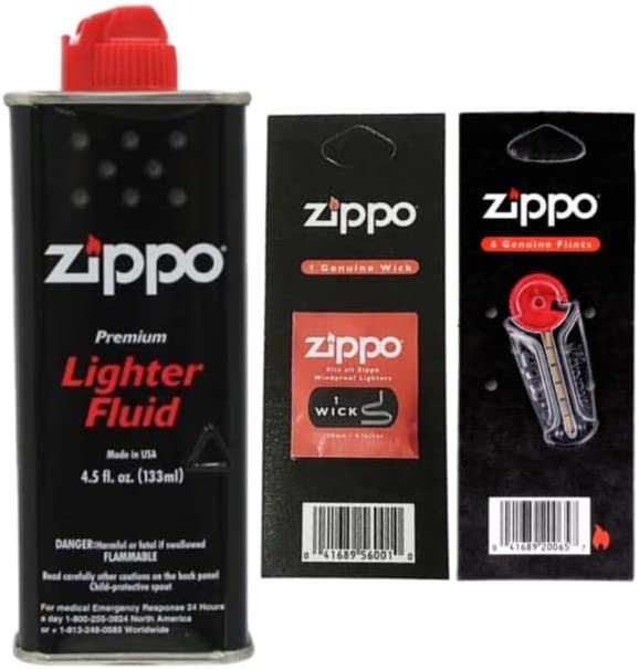 3点セット） ジッポ ZIPPO ライター オイル小缶（133ml） フリント（着 