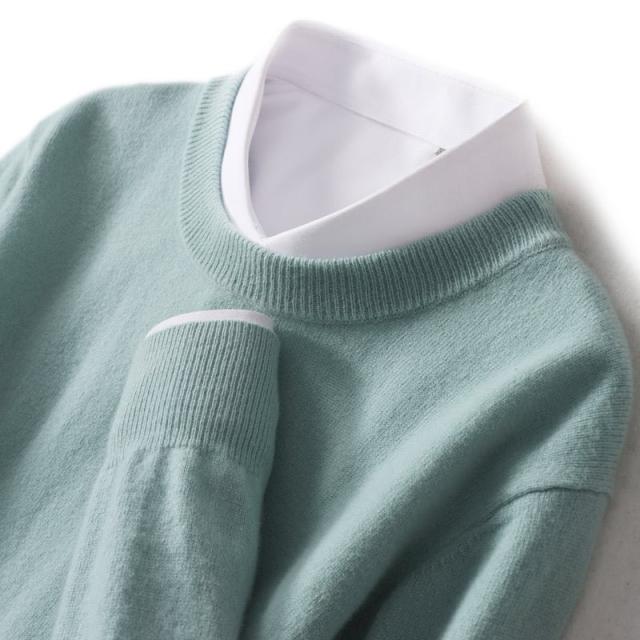 カシミヤ100％ メンズ セーター カシミヤ セーター 紳士 クルーネック メンズ カシミヤセーター カシミア