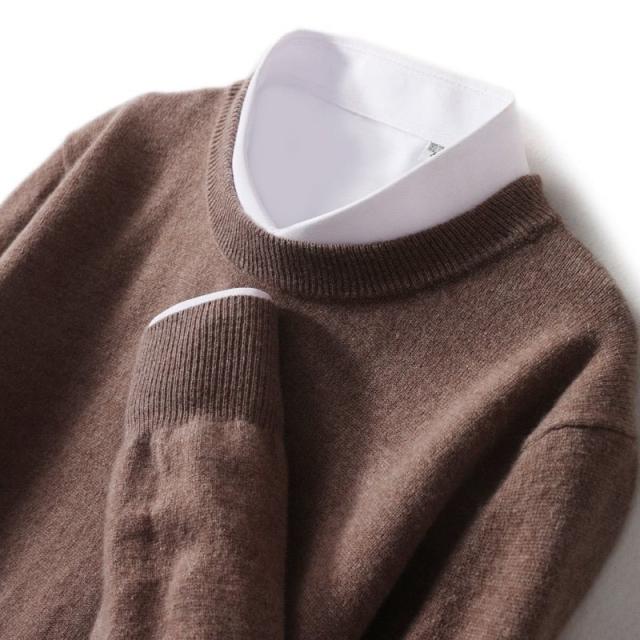 カシミヤ100％ メンズ セーター カシミヤ セーター 紳士 クルーネック メンズ カシミヤセーター カシミア