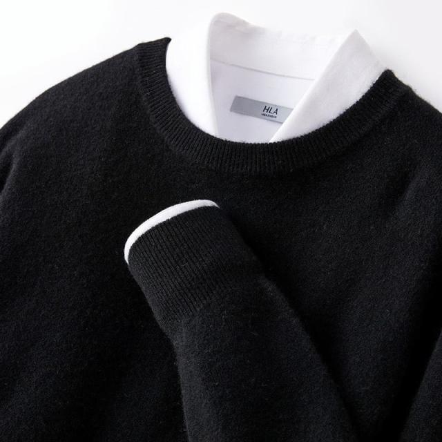 カシミヤ100％ メンズ セーター カシミヤ セーター 紳士 クルーネック メンズ カシミヤセーター カシミア