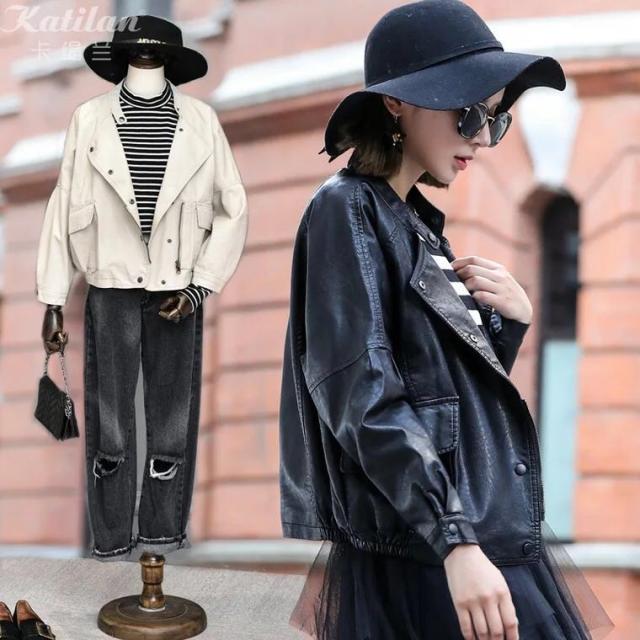 レザージャケット ライダースジャケット レディース コート 春秋冬 ジップ ショート丈 大きいサイズ 長袖 バイクジャケットの通販はau Wowma プリマーク