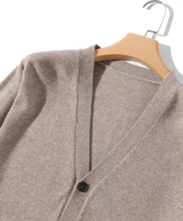 カシミヤ100％ カーディガン メンズ 保温 トップス ゆったり 体型カバー 秋 冬 カジュアル アウター クリスマス 父の日 誕生日 実用的 贈り物 ギフト プレゼント