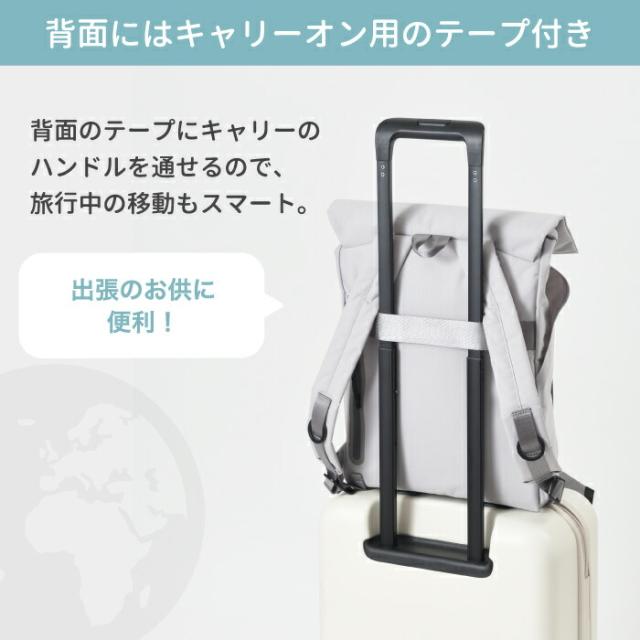 MILESTO ミレスト フラップ バックパック LIKID 15インチPC収納 A4 防水 防滴 強撥水 耐水 リュックサック バック リュック キャリーオン メンズ レディース おしゃれ 登山 旅行 カバン スポーツ カジュアル ビジネス 出張 ポケット 通勤 通学 シンプル_9
