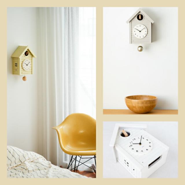電波カッコー時計 木製 振り子時計 静音 おしゃれ Cuckoo CLOCK 木製鳩時計 日本製 2WAY 壁掛け時計 置き時計 時報機能付き 音が鳴る アナログクロック 北欧風 ナチュラル 木のぬくもり 寝室 リビング インテリア かわいい  新生活 引越し プレゼント ギフト_4