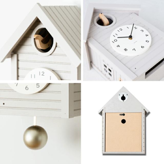 電波カッコー時計 木製 振り子時計 静音 おしゃれ Cuckoo CLOCK 木製鳩時計 日本製 2WAY 壁掛け時計 置き時計 時報機能付き 音が鳴る アナログクロック 北欧風 ナチュラル 木のぬくもり 寝室 リビング インテリア かわいい  新生活 引越し プレゼント ギフト_15
