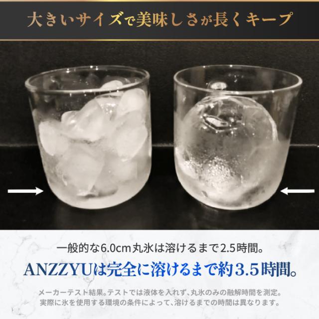 氷メーカー アイスボールメーカー 2個取り ANZZYU 透明氷メーカー アイス