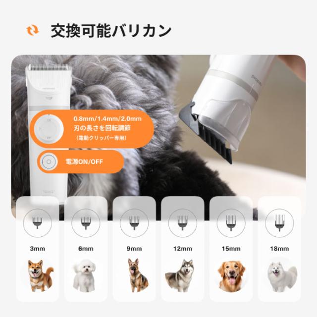 ペット用バリカン＆掃除機セット 7in1 犬猫用トリミング Neakasa S1 Pro ペットグルーミング掃除機 3L 大容量 ペット用電動クリーナー おしゃれ 自宅で簡単お手入れ ペットケア 抜け毛対策 静音 毛玉取り 吸引機付き ペット美容器 プレゼント 新生活_3
