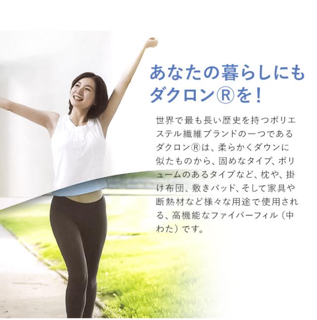 送料無料 掛け布団 ダクロン(R)ダウンライク2枚合わせ掛布団 肌掛け合掛け1セット (ダブル190×210)_3