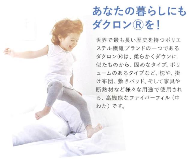 送料無料 敷き布団 洗える布団「ダクロン(R)4-HOLE」敷き布団(ダブル 140×195〜205cm)_3