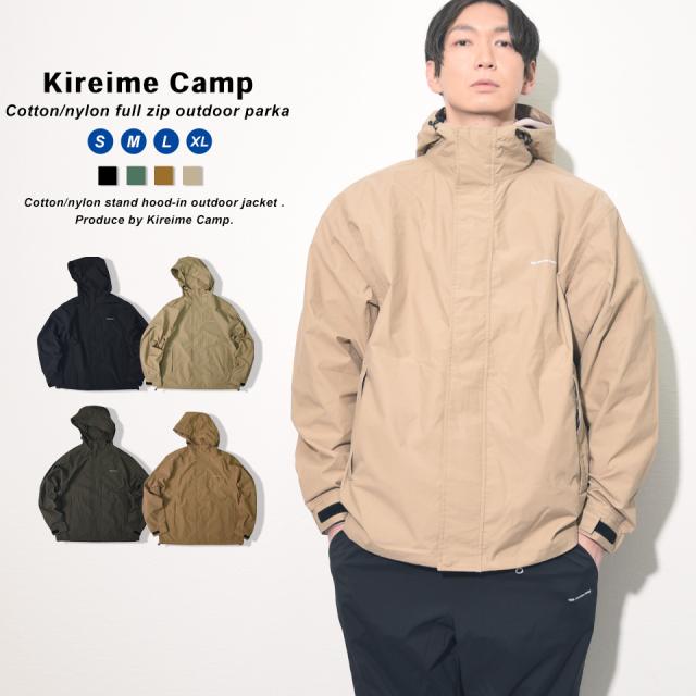 Kireime Camp アウトドア パーカー メンズ ジャケット  万能 フルジップ メンズ ブルゾン アウター 秋 冬 撥水 おしゃれ カジュアルの通販は