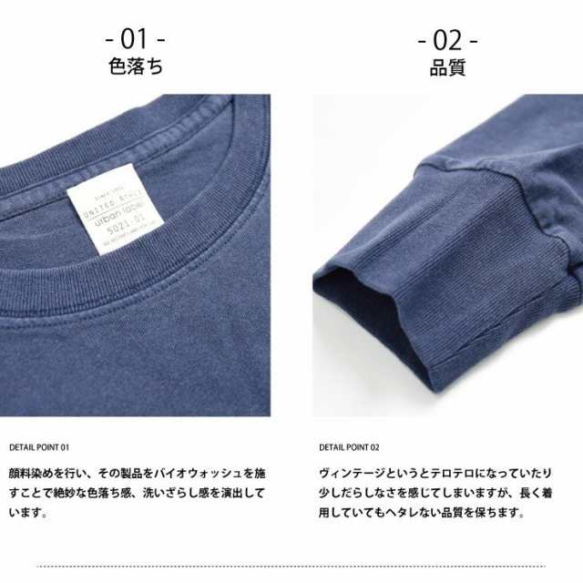 メンズ 長袖シャツ ヴィンテージ感あるロングtシャツ 長袖tシャツ 無地 メンズ 綿100 全3色 S M L Xl 2l 2xl Xxl ロンt の通販はau Pay マーケット Muzistyle ムジスタイル