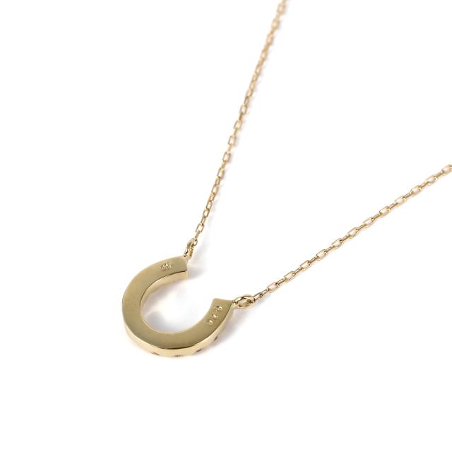 18金 ネックレス ムーンストーン 0.1ct ホースシュー レディース プレゼント ゴールド アクセサリー ペンダント_5