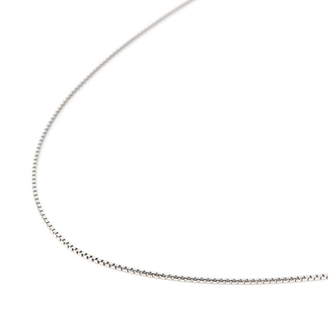 プラチナ ネックレス ベネチアン チェーン 50cm フリーアジャスター 幅